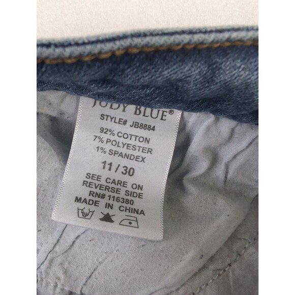Judy Blue Distressed Jeans Womens 11 30 Skinny Fit Grunge Edgy Capsule - Picture 8 of 12